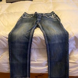 Platinum Plush boot cut bling jeans